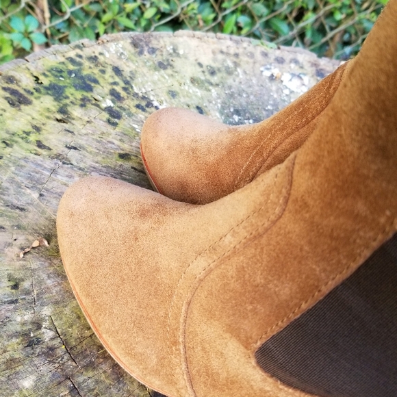 Vintage Chelsea Stretch Gore Chunky Platform Boots - Picture 9 of 10